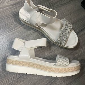 Franco Sarto suede beige flats size 9.5